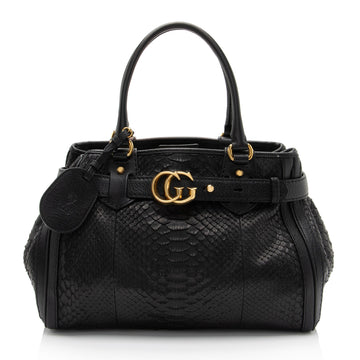 Gucci Python GG Running Medium Satchel (SHF-6xup9n)