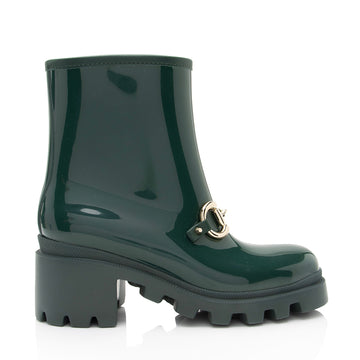 Gucci Rubber Horsebit Ankle Boots - Size 7 / 37 (SHF-93QHL4)