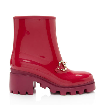 Gucci Rubber Horsebit Ankle Boots - Size 8 / 38 (SHF-eaQXGA)