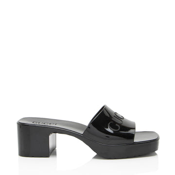 Gucci Rubber Slide Sandals - Size 9 / 39