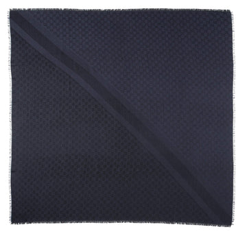 Gucci Silk Wool Monogram 140cm Shawl (SHF-sdYgHP)
