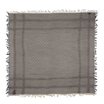 Gucci Silk Wool Monogram Diamante 140cm Shawl (SHF-JJ5ATF)