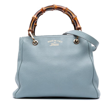 Gucci Small Calfskin Bamboo Shopper Satchel
