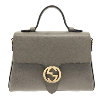 Gucci Small Dollar Calf Interlocking G Top Handle (SHG-XhsO8p)
