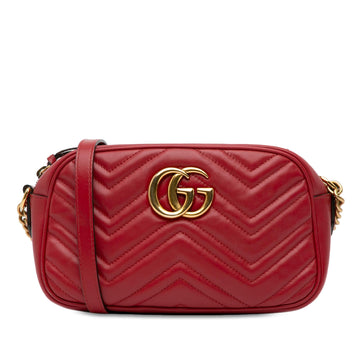 Gucci Small GG Marmont Matelasse Crossbody Bag (SHG-qdj2wc)