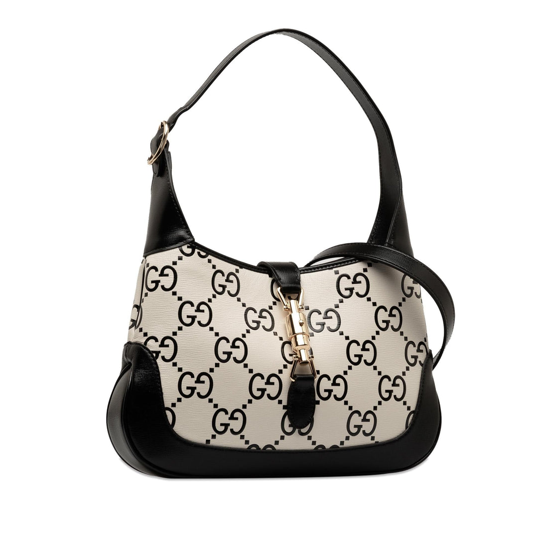 Gucci Small GG Print Leather Jackie 1961 Bag (SHG-nLCbtl)