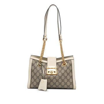 Gucci Small GG Supreme Padlock Tote