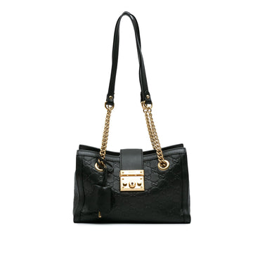 Gucci Small Guccissima Padlock Tote (SHG-xLAbOa)