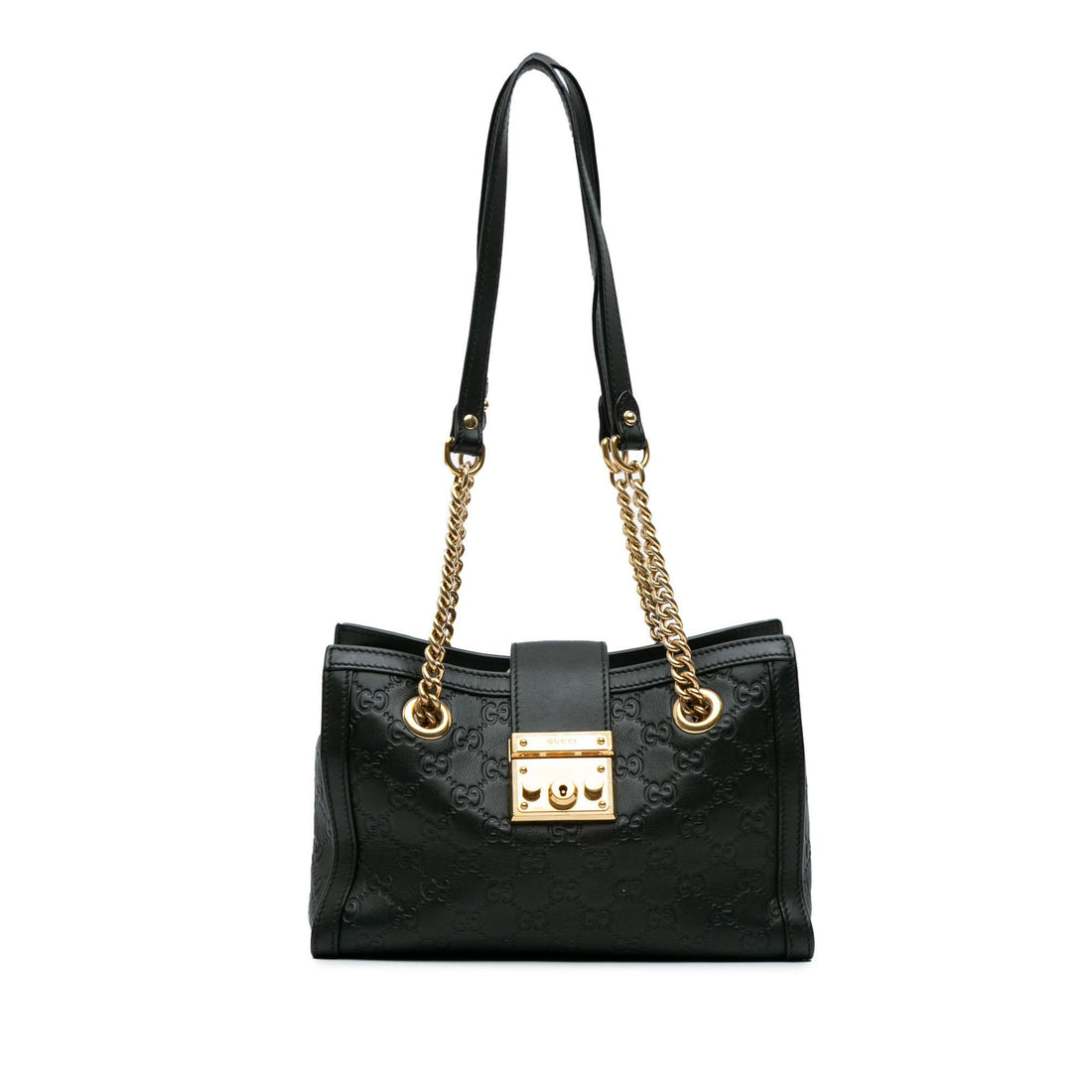 Gucci Small Guccissima Padlock Tote (SHG-xLAbOa)