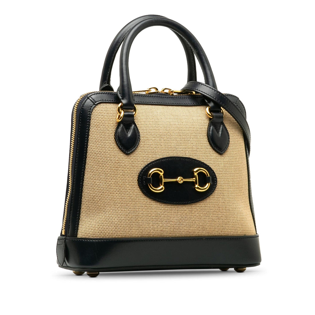 Gucci Small Horsebit 1955 Canvas Top Handle (SHG-7XpLq2)