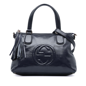 Gucci Small Patent Soho Working Satchel (SHG-xMBICY)