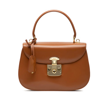 Gucci Smooth Calfskin Lady Lock Satchel