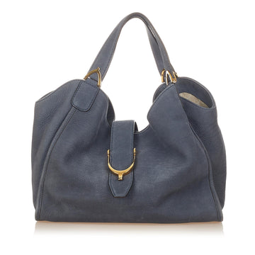 Gucci Soft Stirrup Nubuck Leather Tote Bag (SHG-25880)