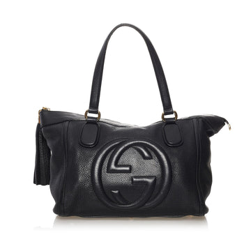 Gucci Soho Working Leather Tote Bag (SHG-32454)