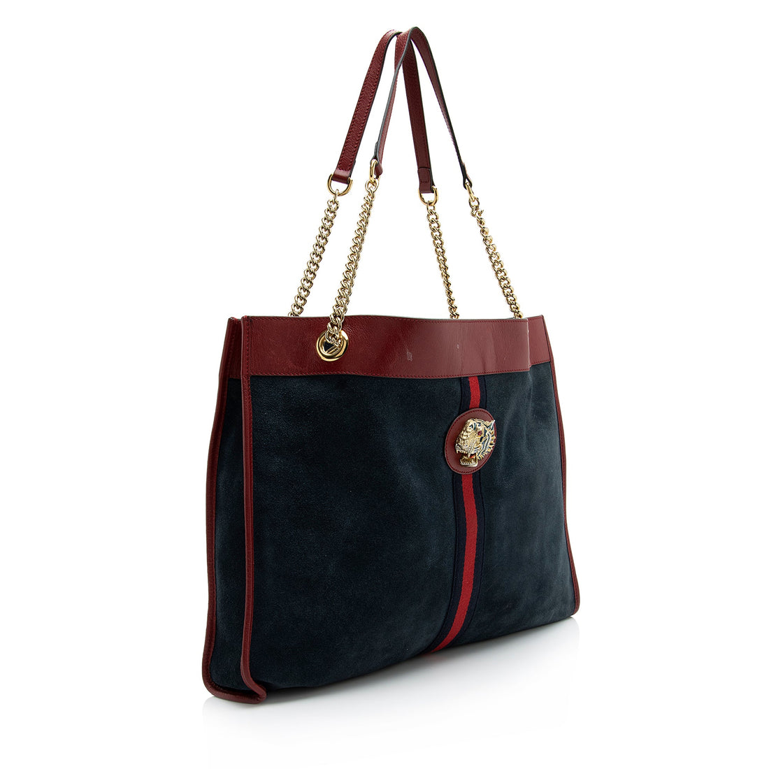 Gucci Suede Rajah Large Tote (SHF-23682)