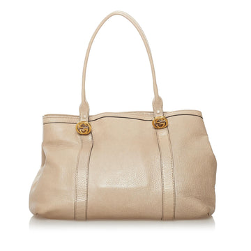 Gucci Twins Leather Tote Bag (SHG-32733)