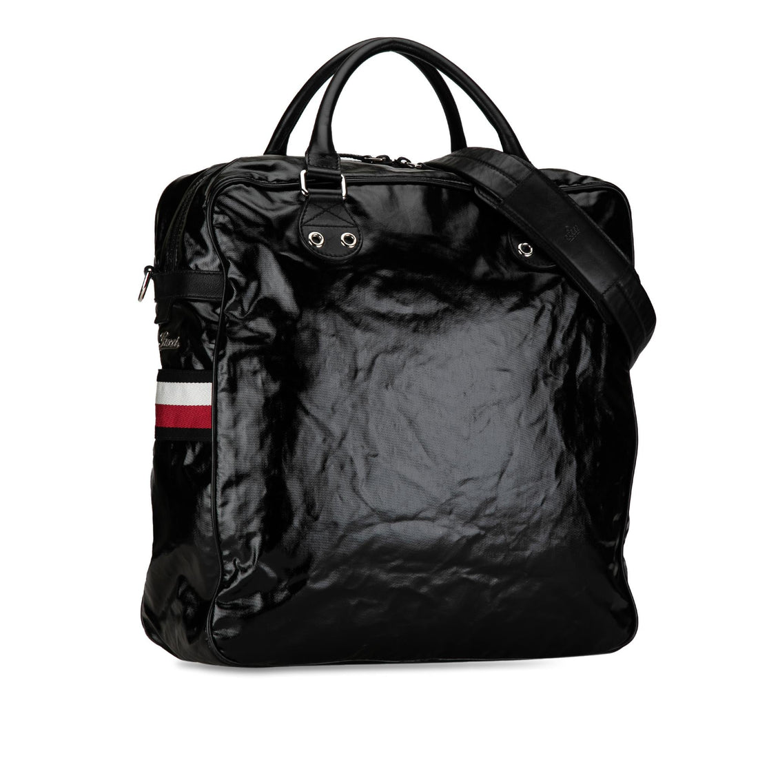Gucci Web Coated Canvas Satchel (SHG-1WQEfr)