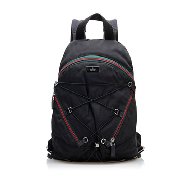 Gucci Web Zipper Line Backpack (SHG-jjq8zD)