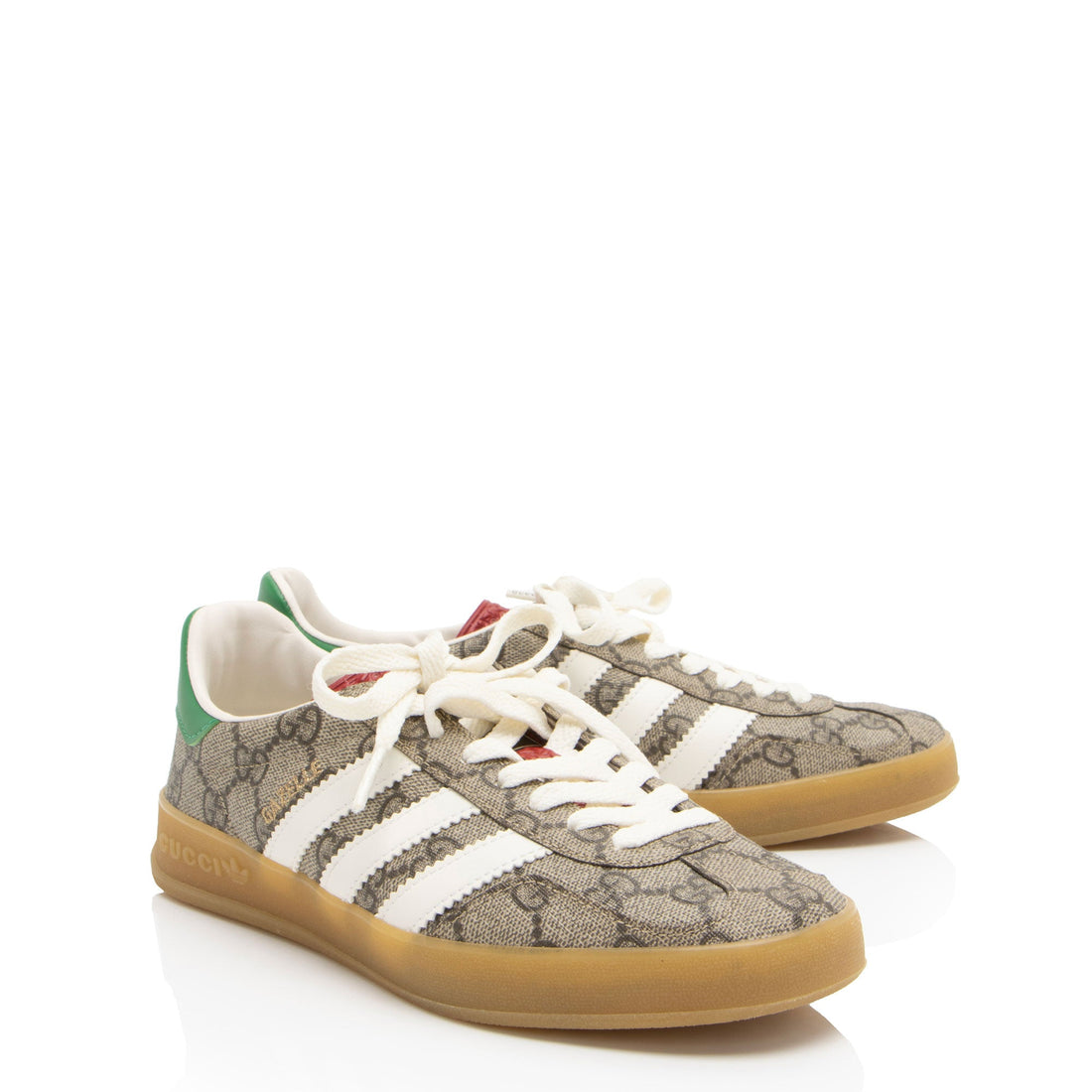 Gucci x Adidas GG Supreme Gazelle Sneakers - Size 6 / 36