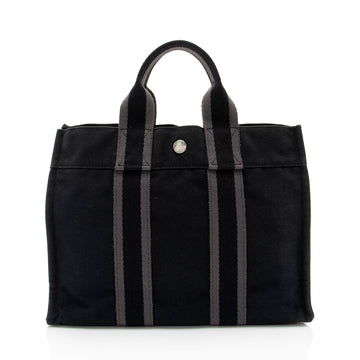 Hermes Canvas Herline PM Tote (SHF-QUnYm4)