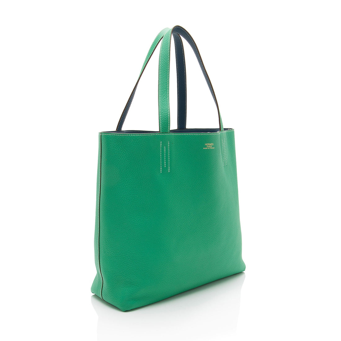 Hermes Clemence Leather Double Sens 45 Tote