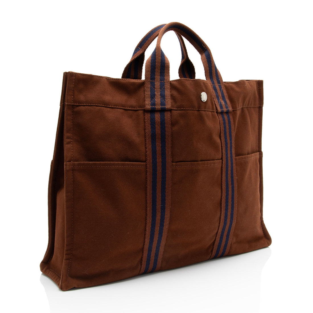 Hermes Vintage Canvas Herline MM Tote (SHF-ZDuu4C)