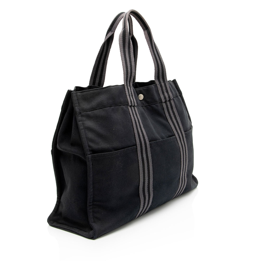Hermes Vintage Toile Fourre Tout GM Tote (SHF-IVBXTe)
