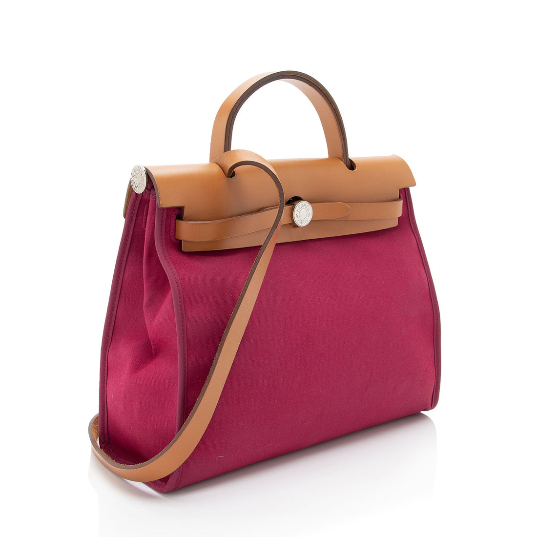 Hermes Vintage Toile Vache Hunter Herbag 31 Tote (SHF-uxH1Bz)
