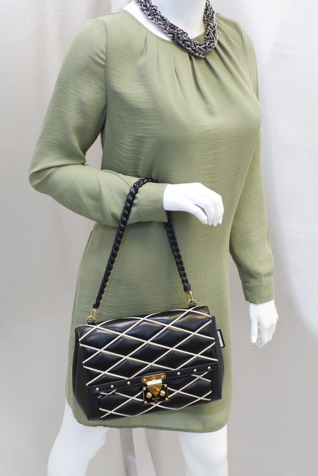 LOUIS VUITTON  Leather Malletage Pochette Flap Shoulder Bag - 20% Off
