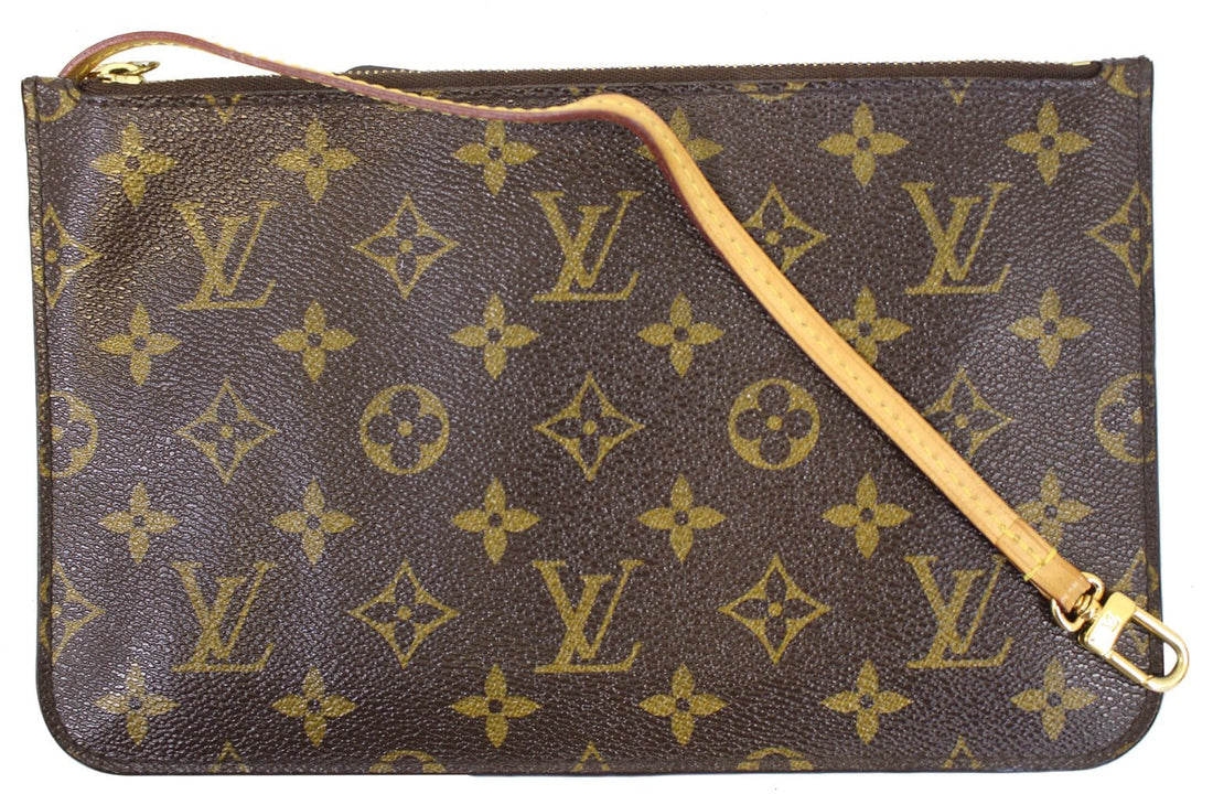 LOUIS VUITTON   Pochette Wristlet Fuchsia Monogram Neverfull MM