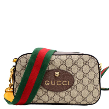 GUCCI Neo  GG Supreme Canvas Messenger Bag Beige 476466