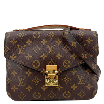 LOUIS VUITTON Metis Pochette Monogram Canvas Crossbody Bag Brown