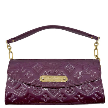 LOUIS VUITTON Sunset Boulevard Monogram Vernis Shoulder Bag Dark Purple