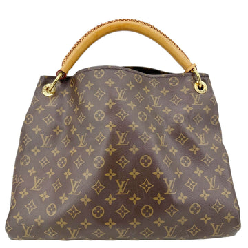 LOUIS VUITTON Artsy MM Monogram Canvas Shoulder Bag Brown