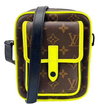 LOUIS VUITTON Christopher Monogram Macassar Canvas Wearable Wallet Brown