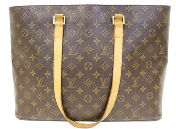 LOUIS VUITTON  Handbag Monogram Canvas Brown Luco Tote