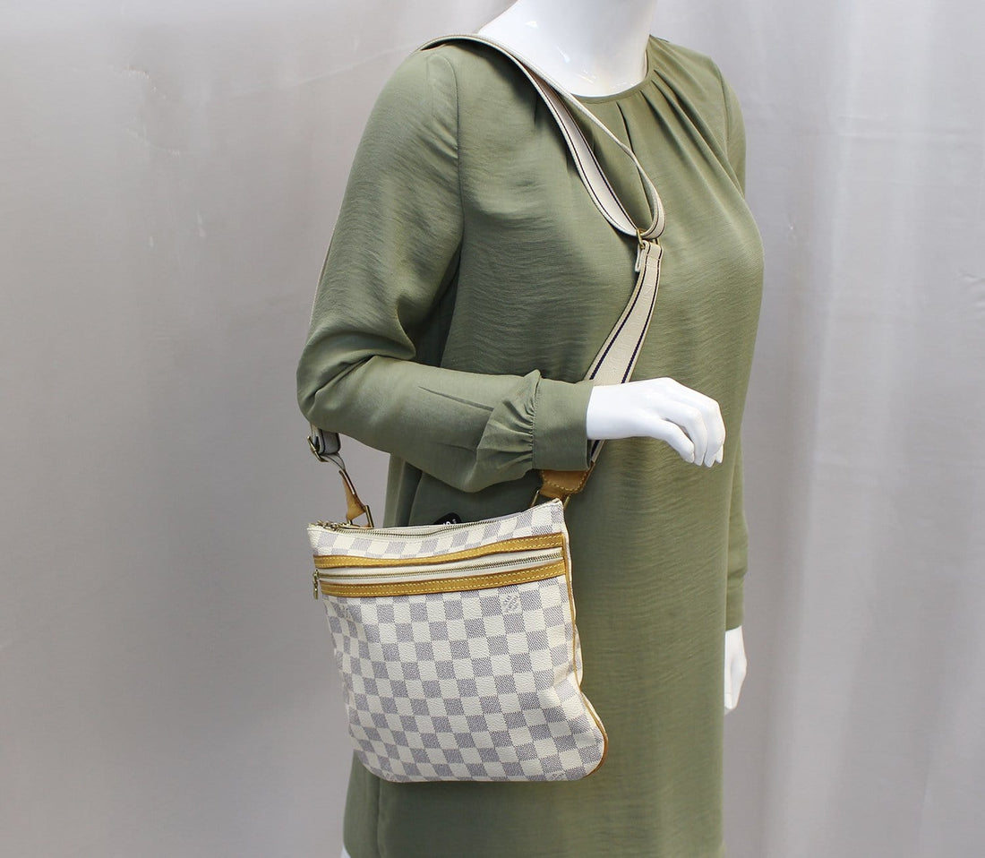 LOUIS VUITTON  Damier Azur Pochette Bosphore Crossbody Bag