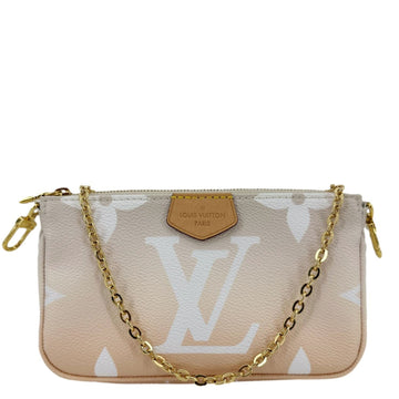 LOUIS VUITTON Multi Pochette Accessories Mini By the Pool Chain Clutch Bag Brume