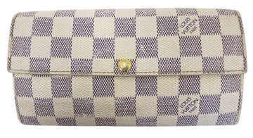LOUIS VUITTON Damier Azur Sarah Wallet