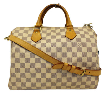 LOUIS VUITTON  Bag Damier Azur Speedy 30 Bandouliere Satchel