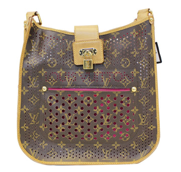 LOUIS VUITTON Fuchsia Monogram Perforated Mtte Crossbody Bag