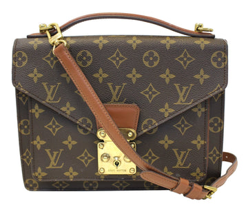 LOUIS VUITTON Monogram Canvas Monceau Briefcase Bag