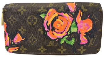 LOUIS VUITTON Roses Monogram Stephen Spro Zippy Wallet
