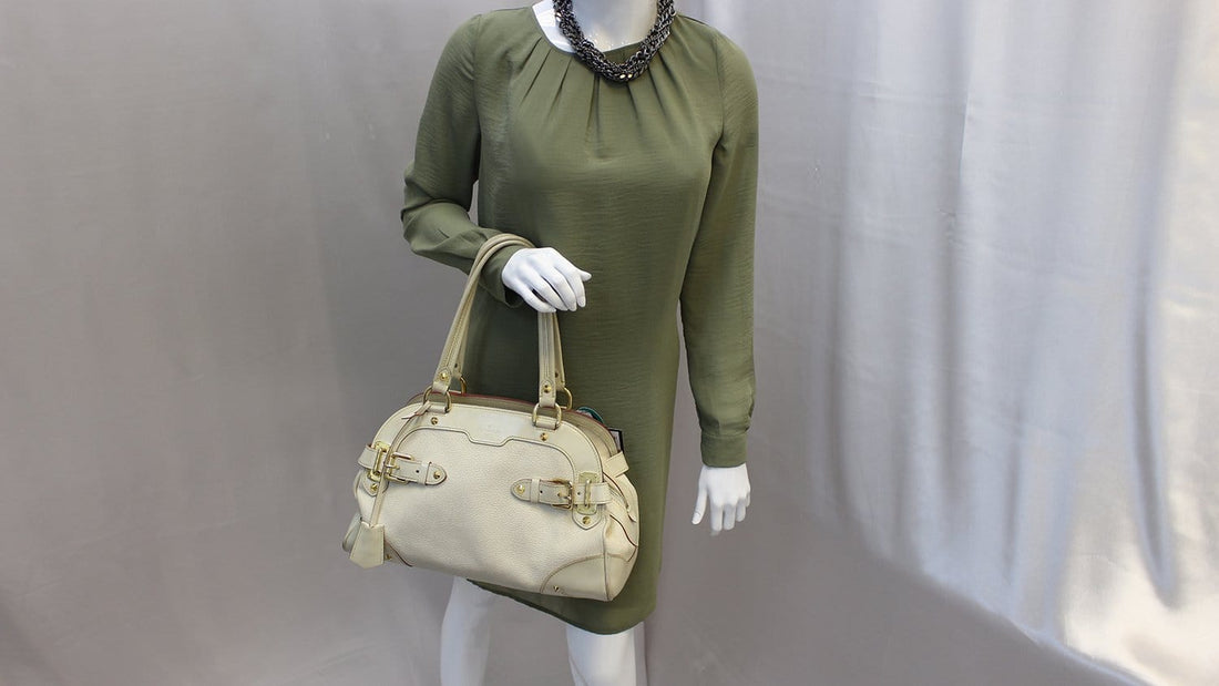 LOUIS VUITTON Suhali Le Radieux White Leather Satchel Bag - Last Call