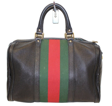 GUCCI  Web Medium Boston Bag with Signature Web