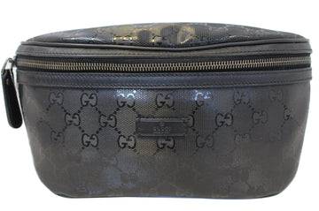 GUCCI GG Imprime Monogram Waist Bum Bag Black 233269