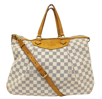LOUIS VUITTON  Damier Azur Siracusa GM Shoulder Handbag