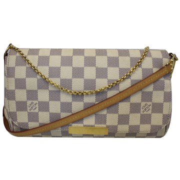 LOUIS VUITTON Favorite MM Damier Azur Shoulder Crossbody Bag