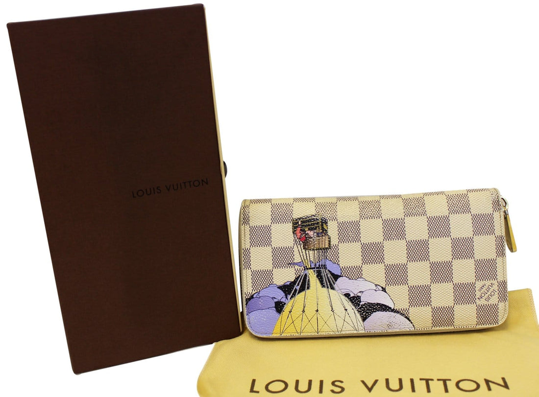 LOUIS VUITTON Damier Azur Canvas Illustre Zippy Wallet Limited - Final Sale