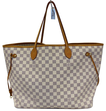 LOUIS VUITTON Neverfull GM Damier Azur Tote Shoulder Bag